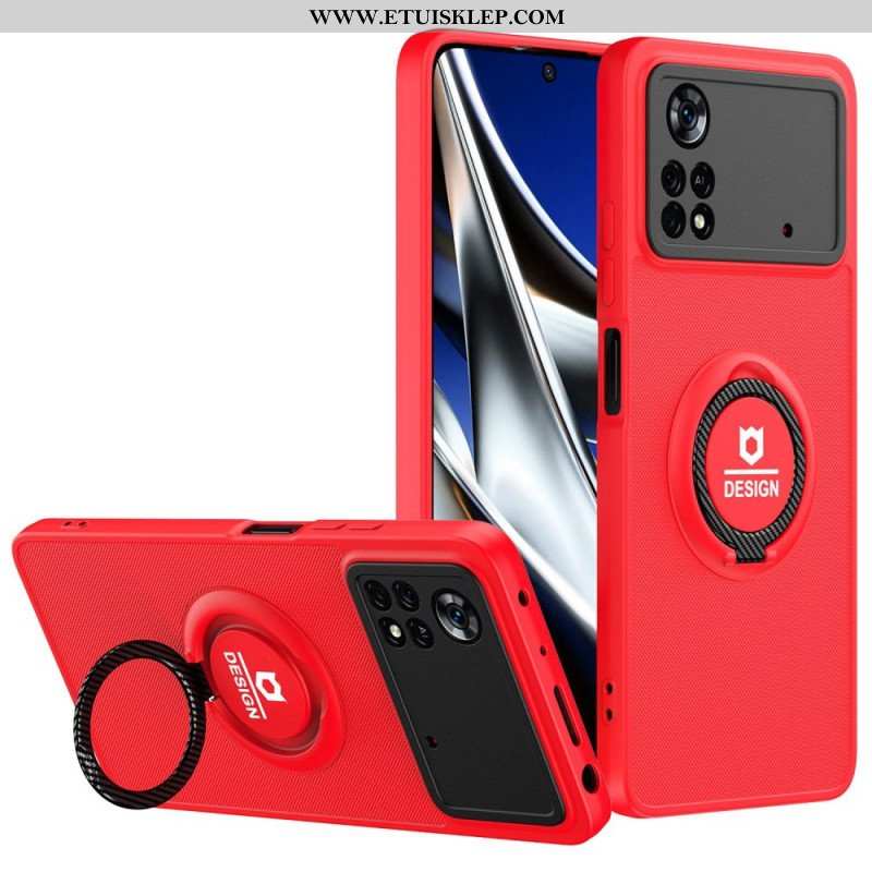 Etui do Poco X4 Pro 5G Wsparcie Pierścienia Dwukolorowego